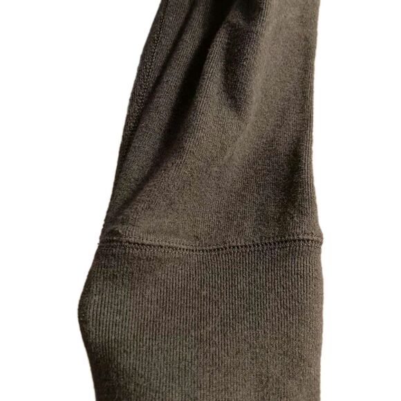 Ralph Lauren Vtg Sweater Henley SZ XL Hooded Hand Pockets Old Money Olive Green - Picture 8 of 11